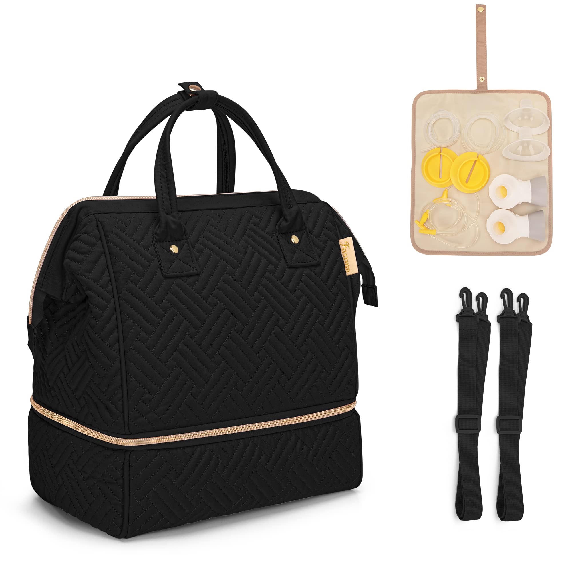 Fasrom bag converts from tote to backpack or shoulder bag for easy use