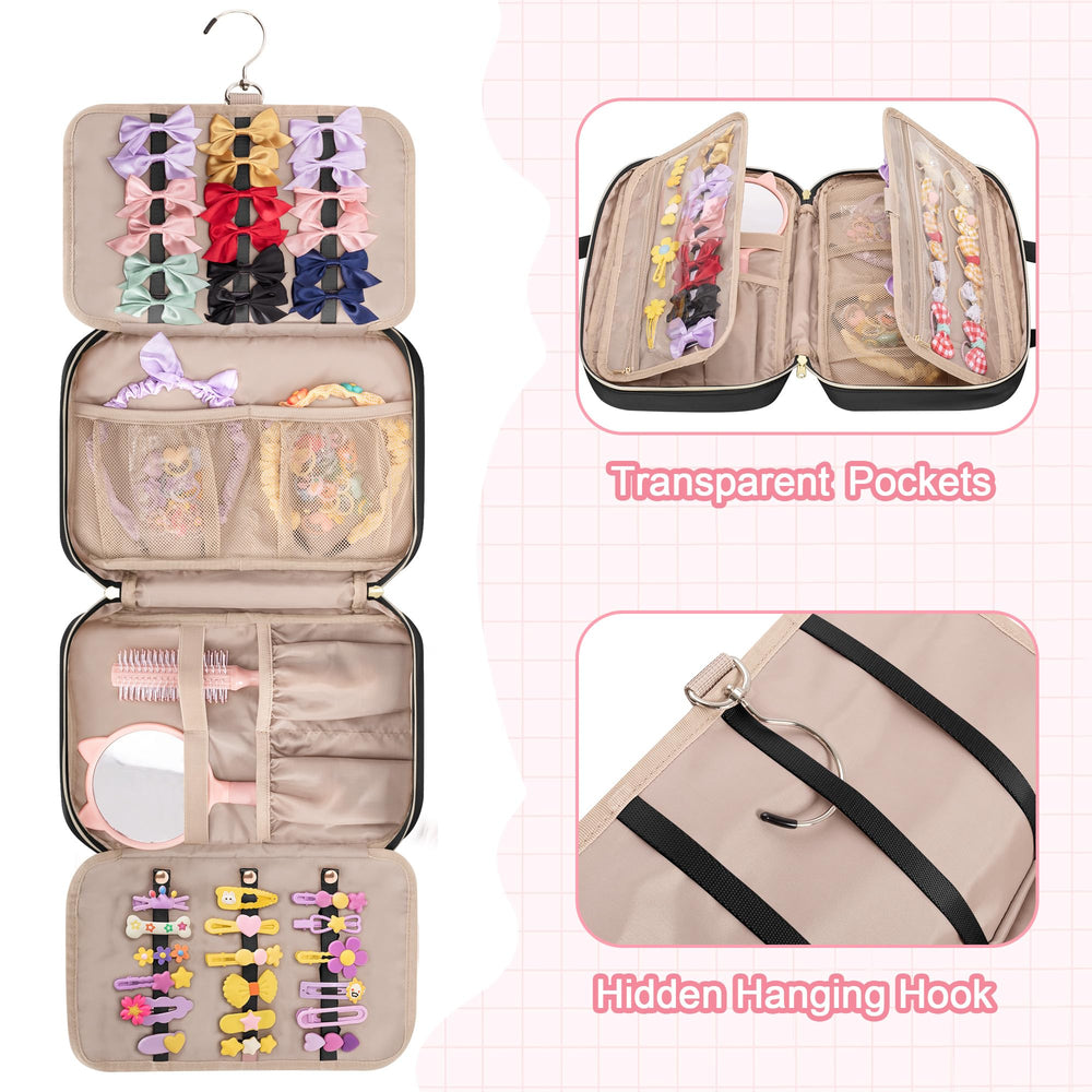 Fasrom transparent pockets display bows clearly for quick outfit-ready selection.