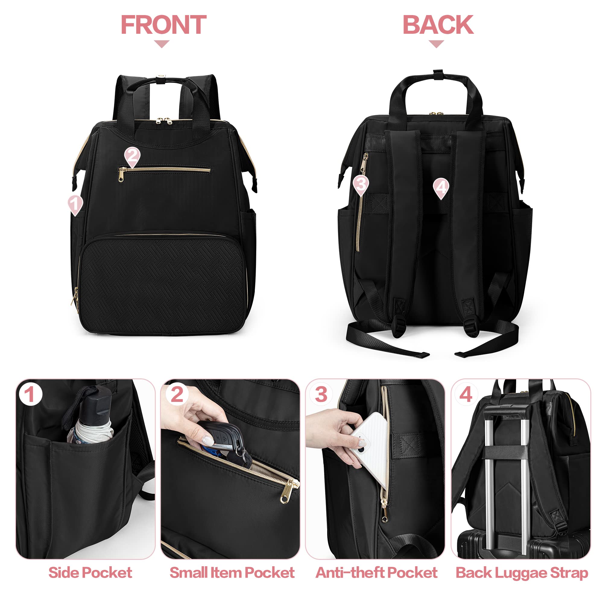 Fasrom wearable breast pump backpack laptop sleeve fits a standard device