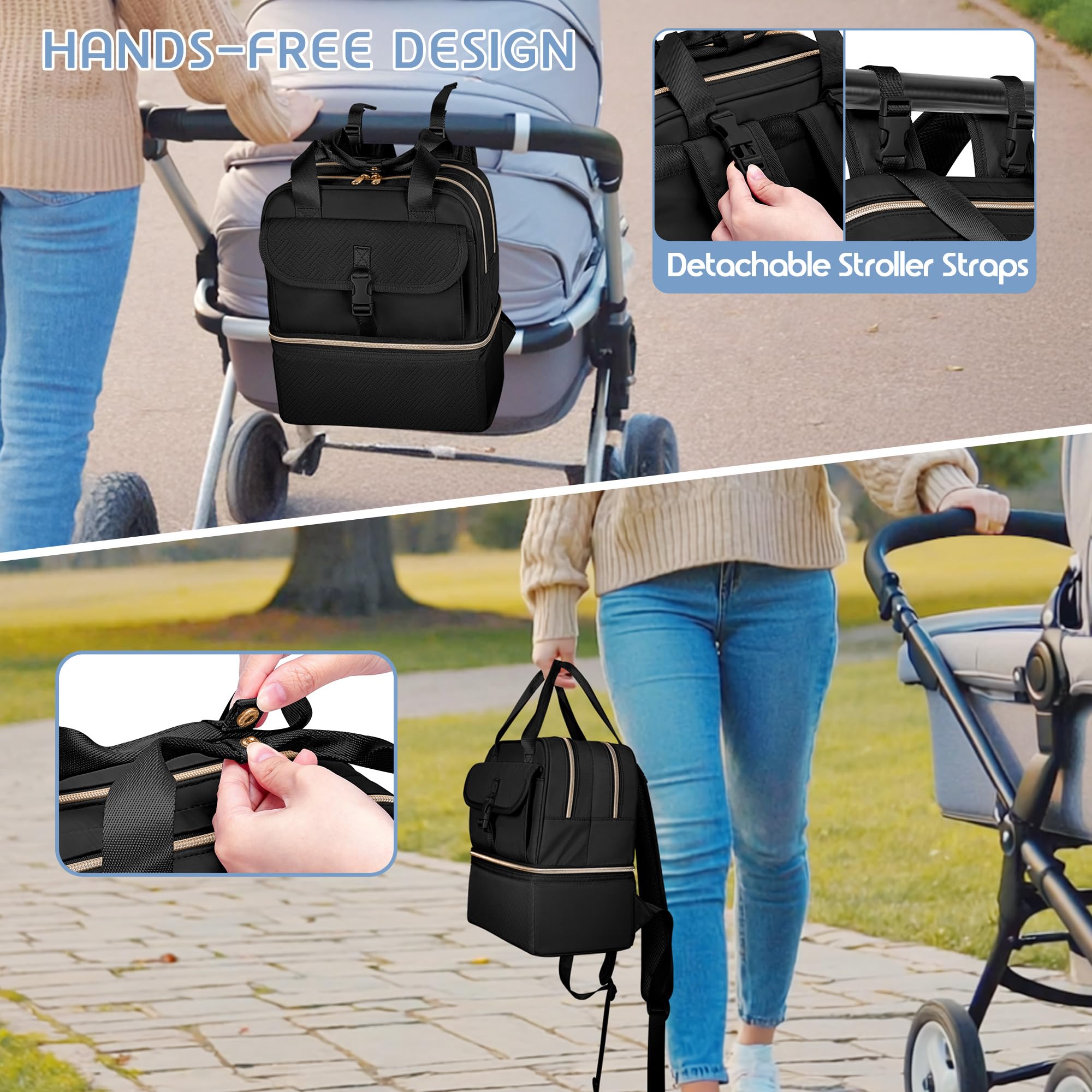 Fasrom wearable breast pump bag inner mesh pocket keeps small items organized.
