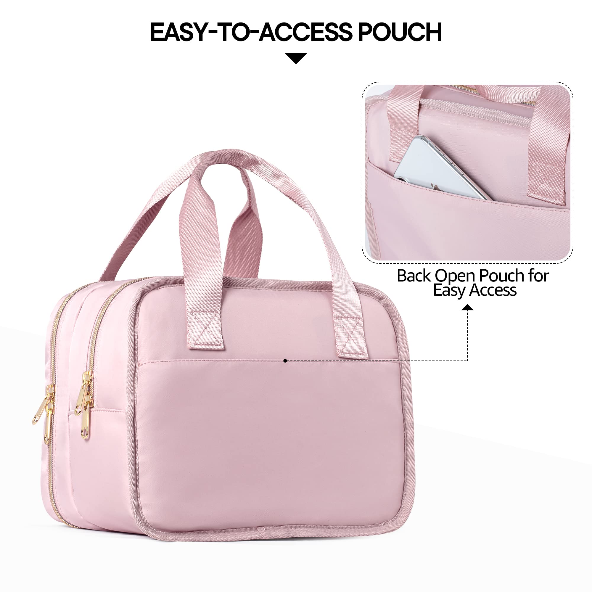 Fasrom wearable breast pump bag pink ice pack inside supports milk temp control.
