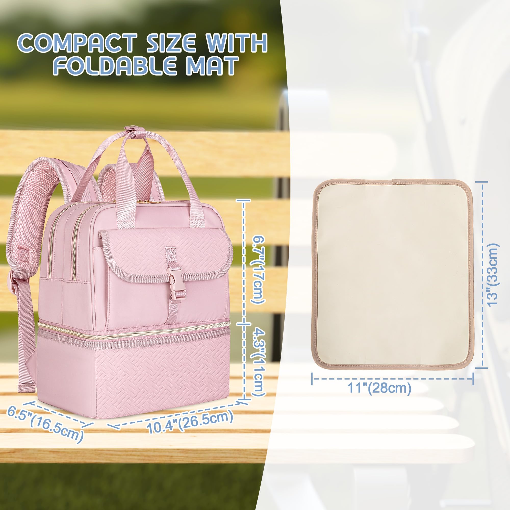 Fasrom bag stroller attachment straps enable hands-free use