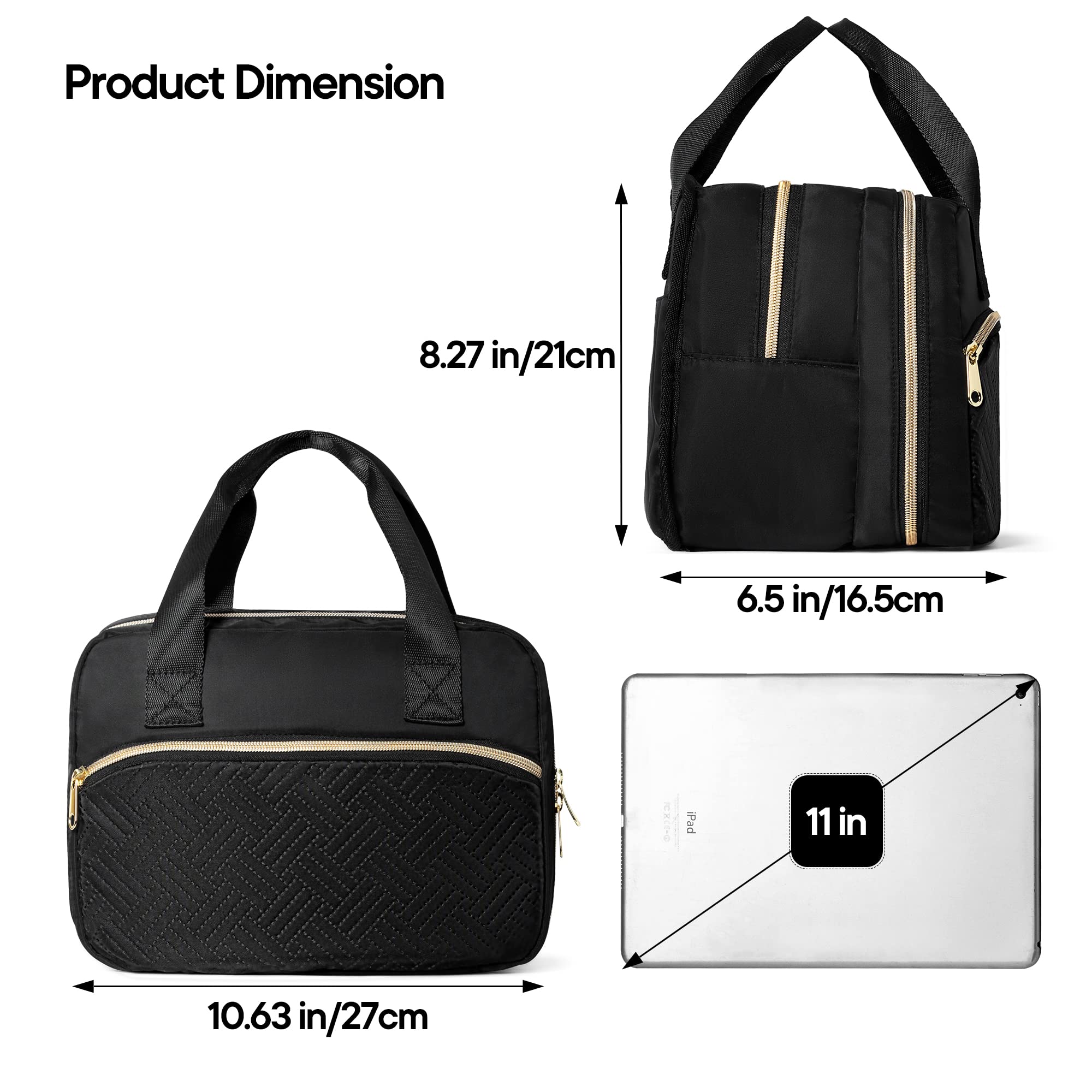 Fasrom waterproof liner protects contents during travel and spills.