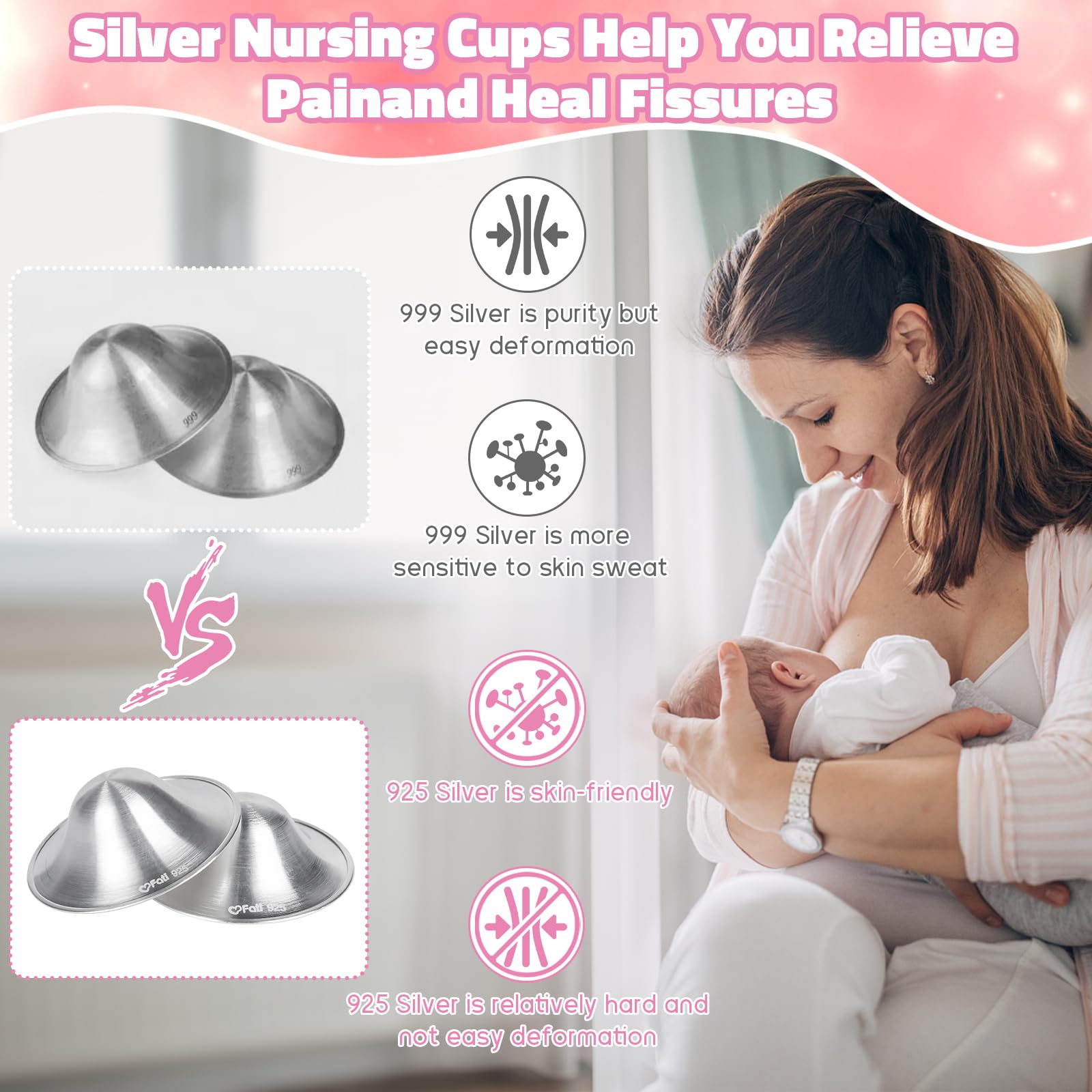 FATI removable silicone pads protect skin at the cup edges.