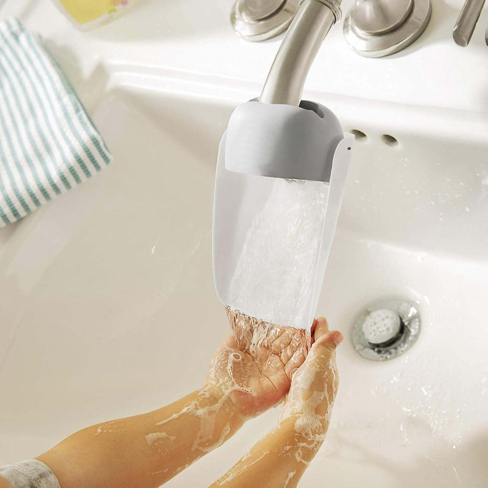 faucet-extender compact dimensions 4x2x2 inches shown for compact bathroom spaces.