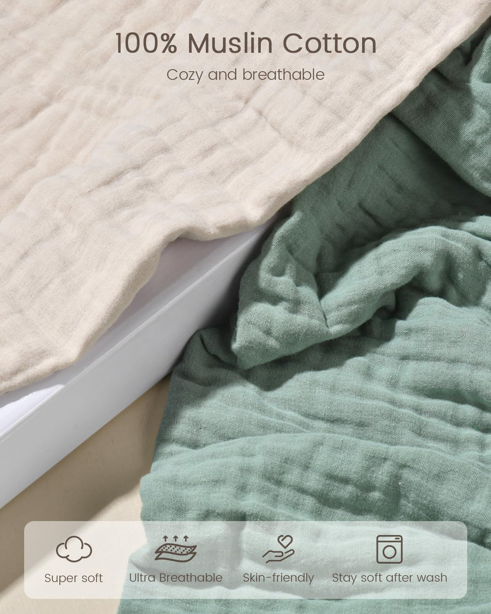 FAVERDIIY 6-layer honeycomb embossing enhances warmth and absorption.