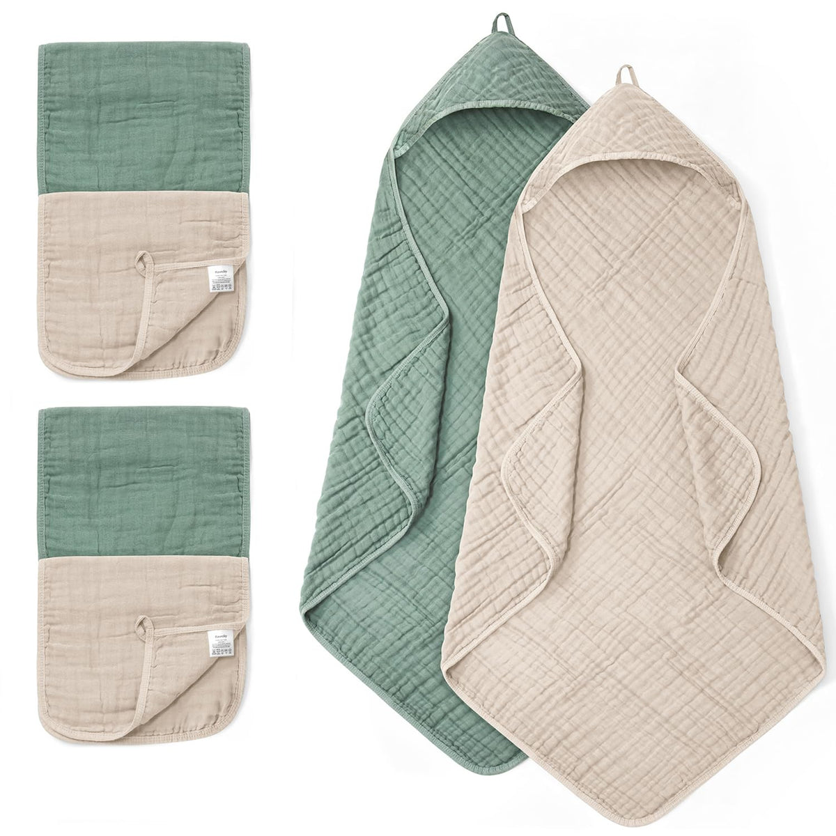 FAVERDIIY baby towel hooded 35x35 after-bath warmth for newborns