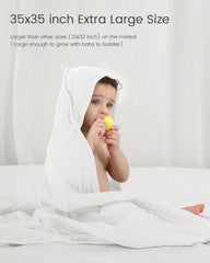 FAVERDIIY muslin cotton towel closeup shows six-layer honeycomb texture and softness