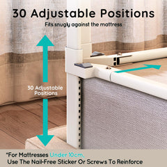 FAVIRZCE heavy-duty steel frame delivers sturdy, wobble-free support