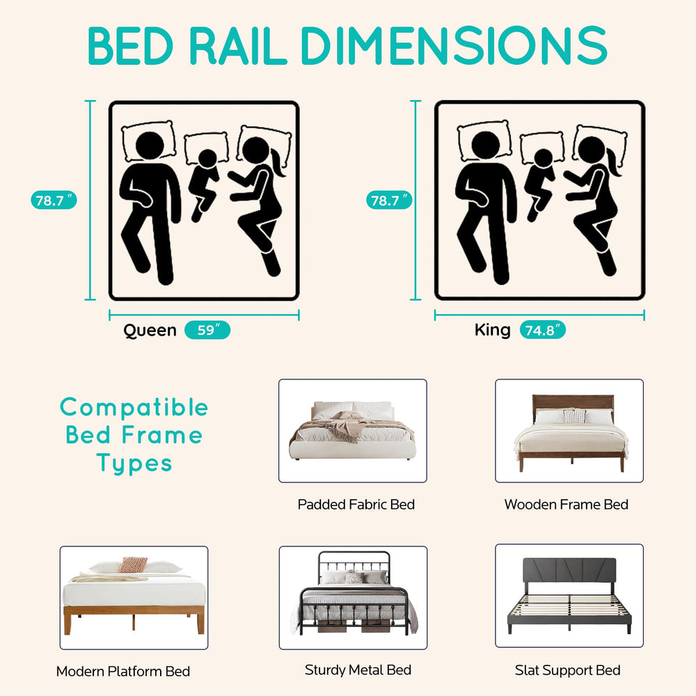 FAVIRZCE zero-gap design fits mattresses up to 12.2 inches