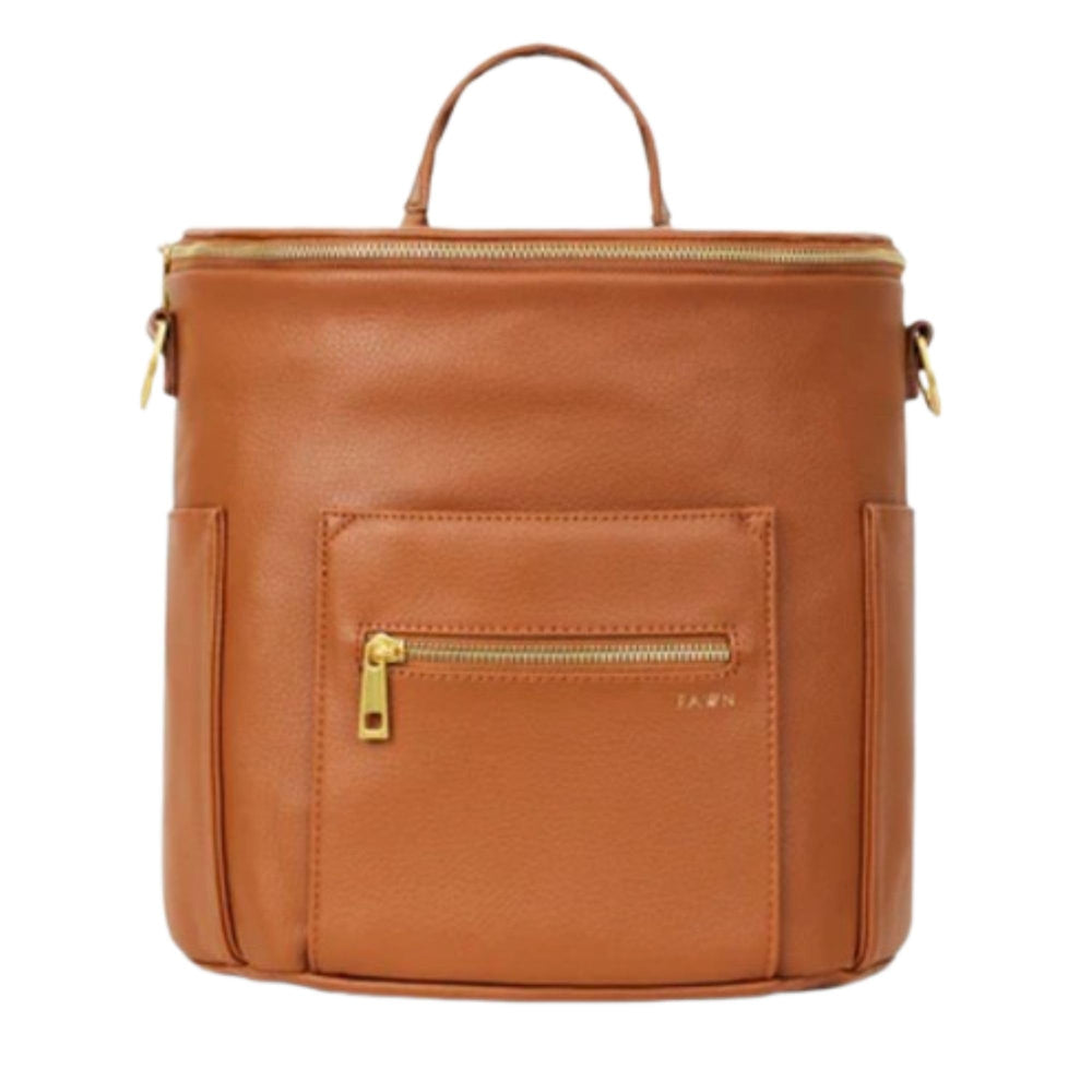 FAWN DESIGN Mini backpack purse offers compact storage for baby essentials on the go.