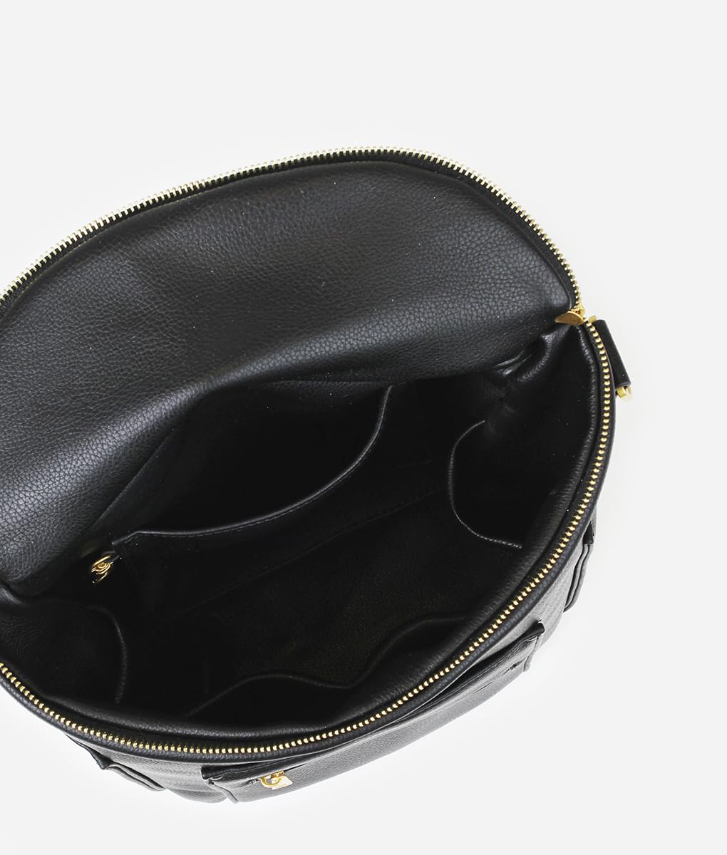 FAWN DESIGN Mini Diaper Bag faux leather finish adds premium, durable everyday carry appeal.