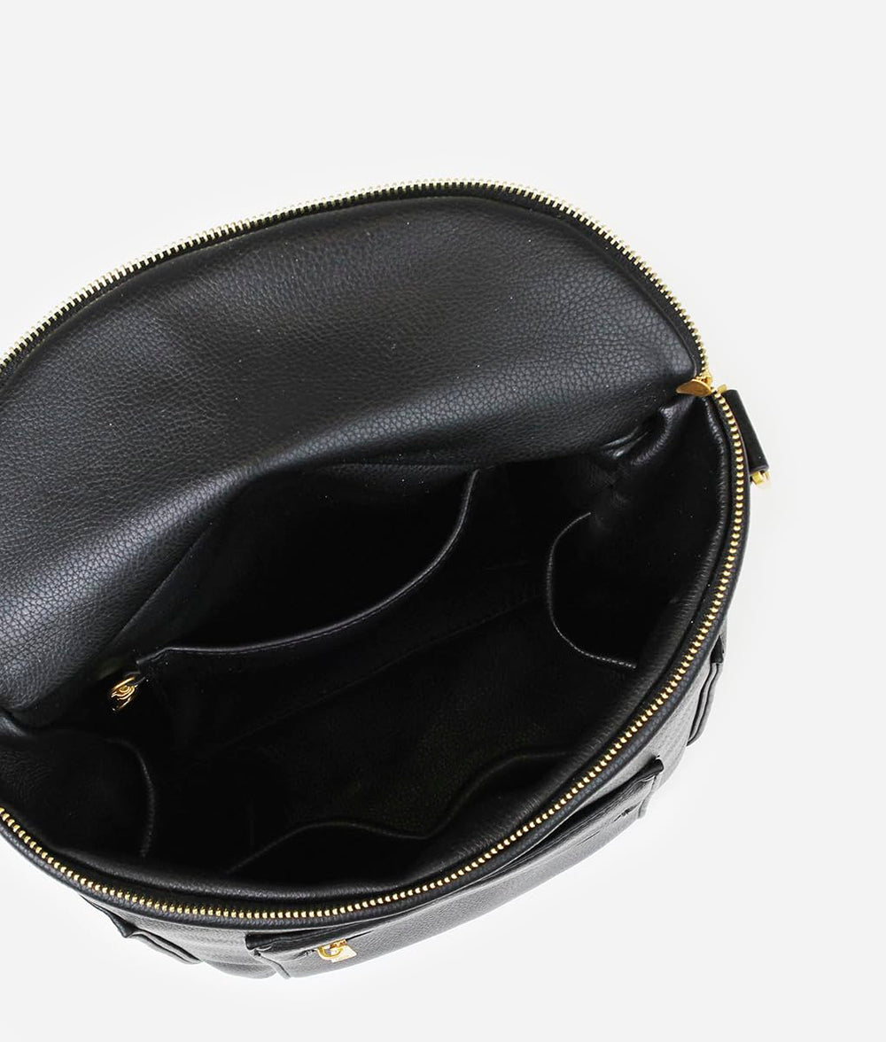 FAWN DESIGN Mini Diaper Bag faux leather finish adds premium, durable everyday carry appeal.
