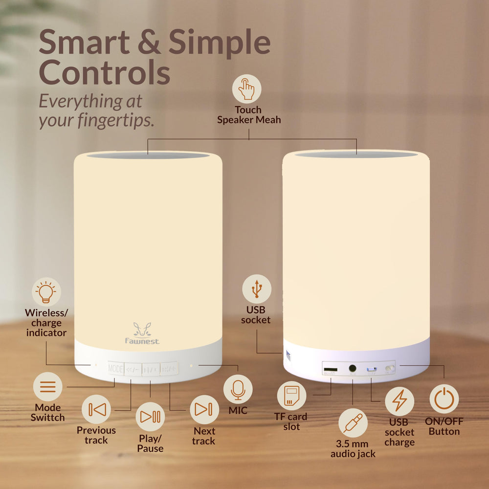FAWNEST travel-friendly night light supports busy families on the go.