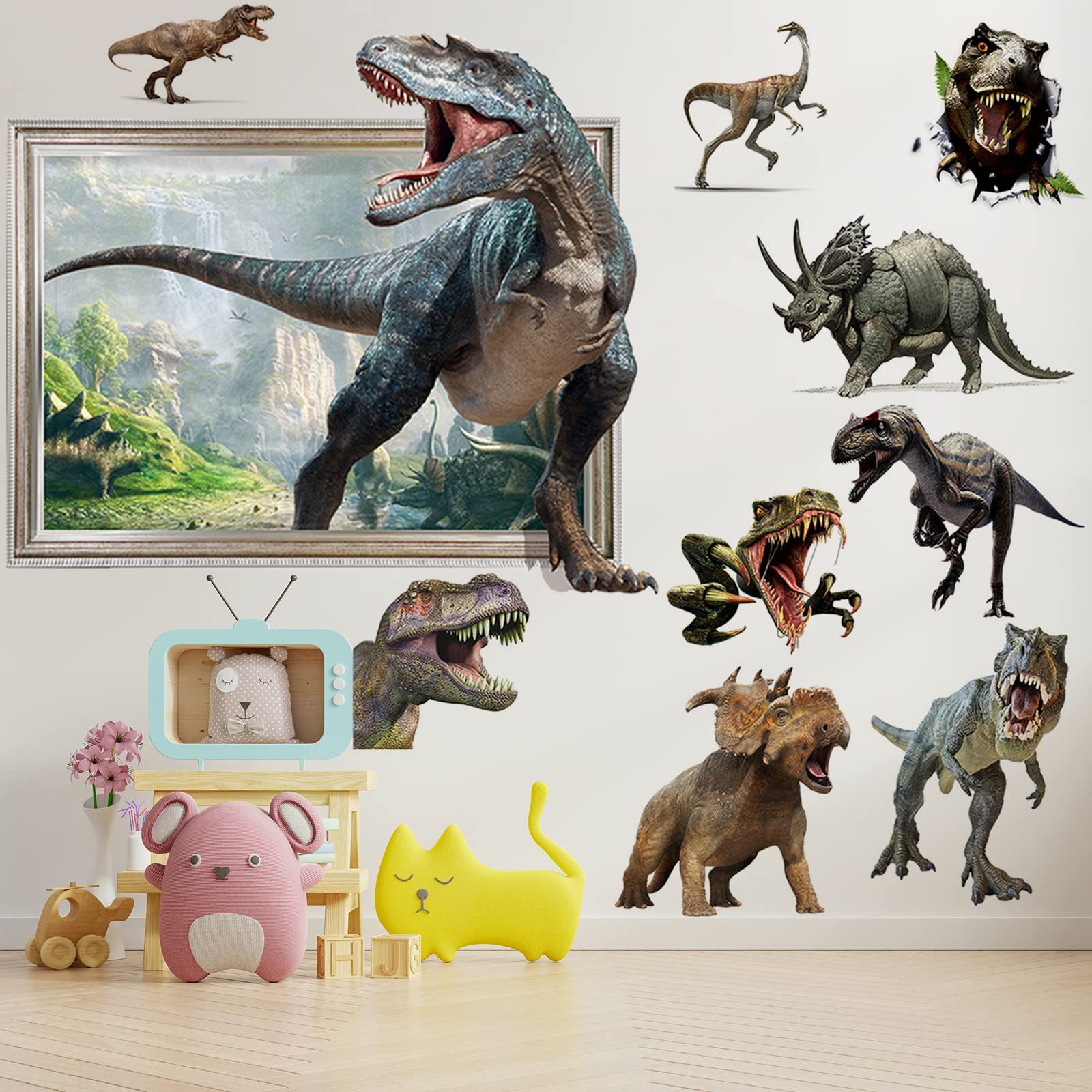 FAYYGYH dinosaur wall art for boys room to spark imagination