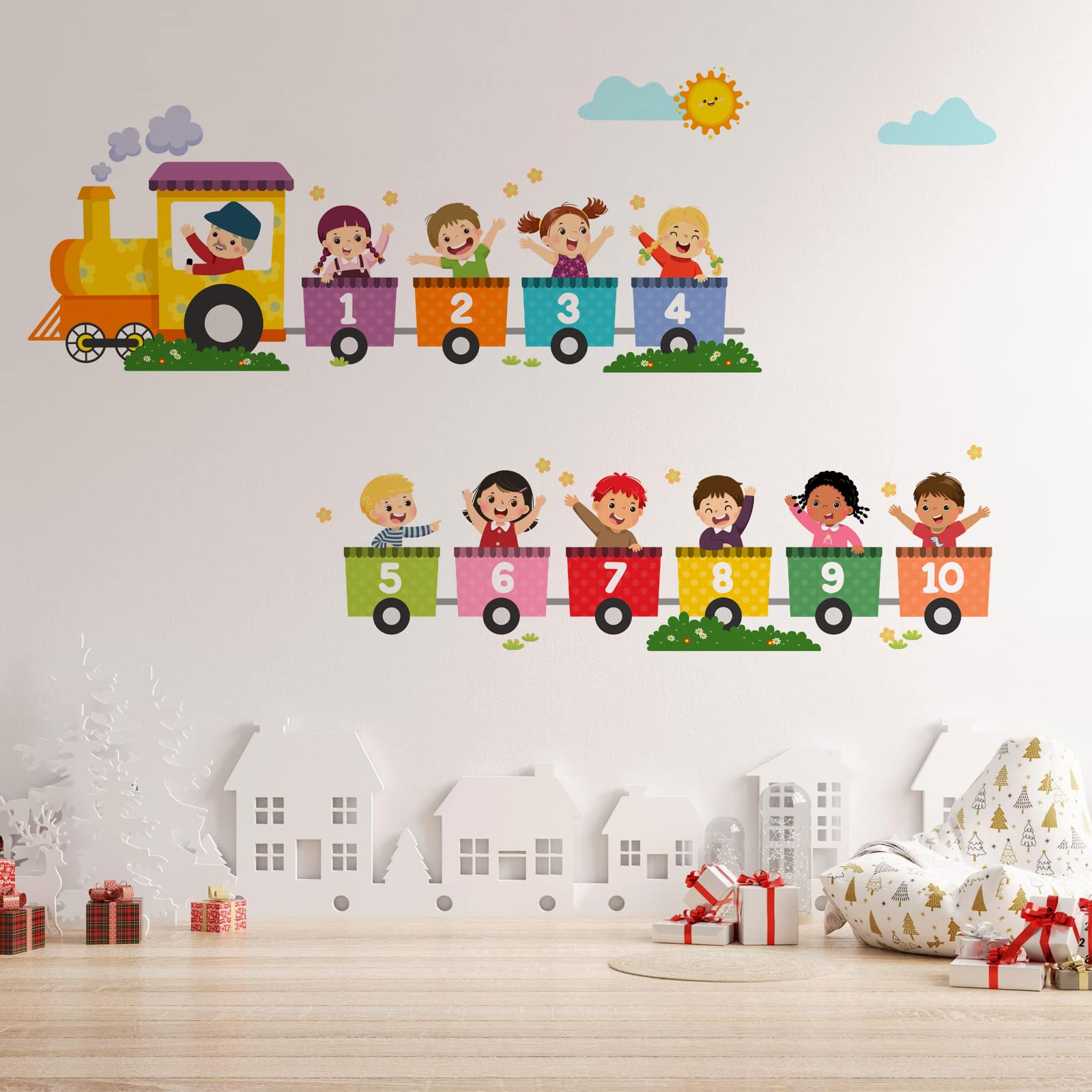 FAYYGYH nursery baby-room decor remains waterproof and vibrant for long-lasting charm.