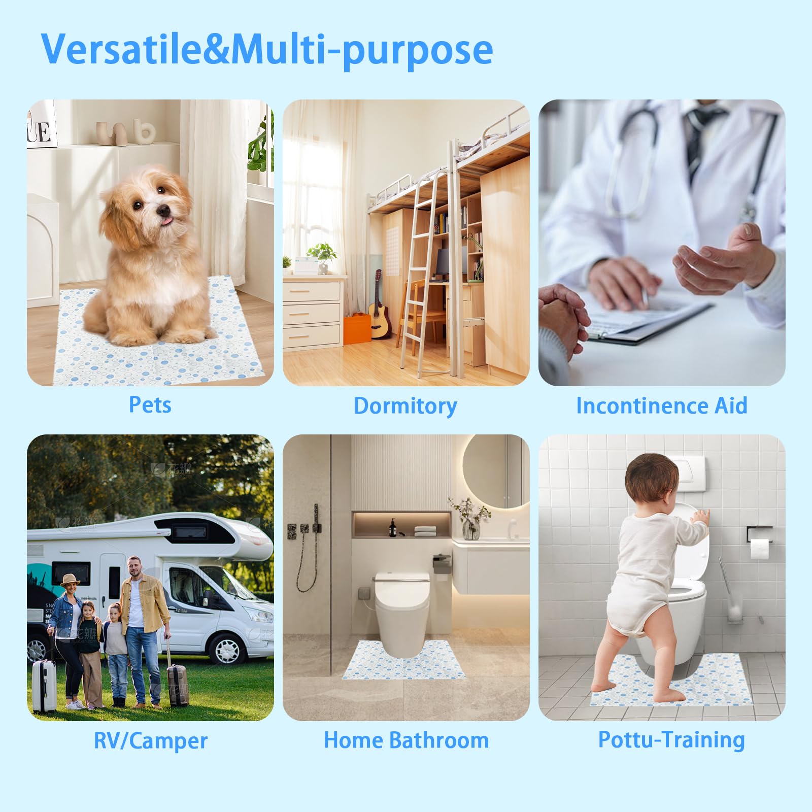 FCQWMTSD adult-incontinence mat offers reliable floor protection.