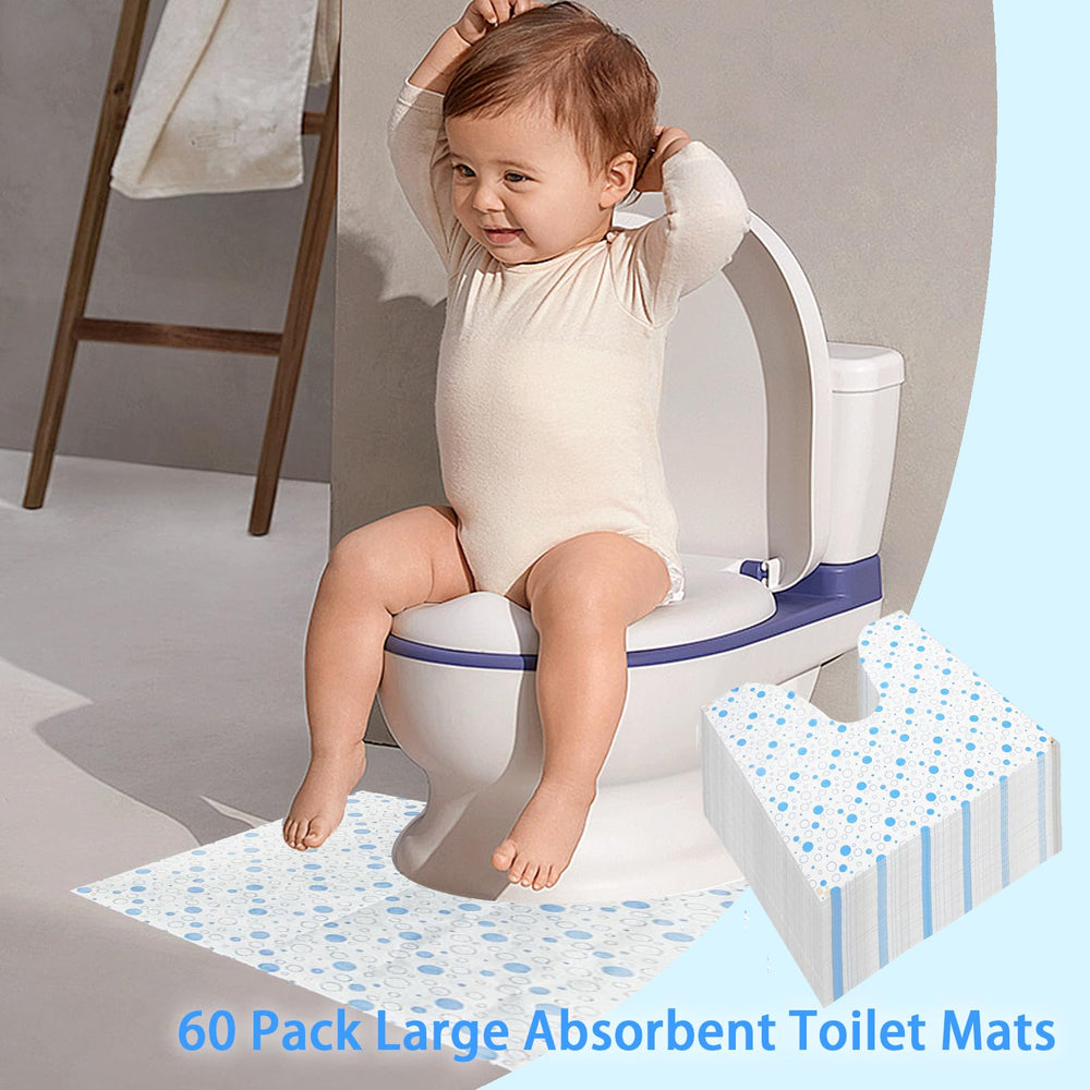 FCQWMTSD bathroom floor protector keeps areas dry and clean.
