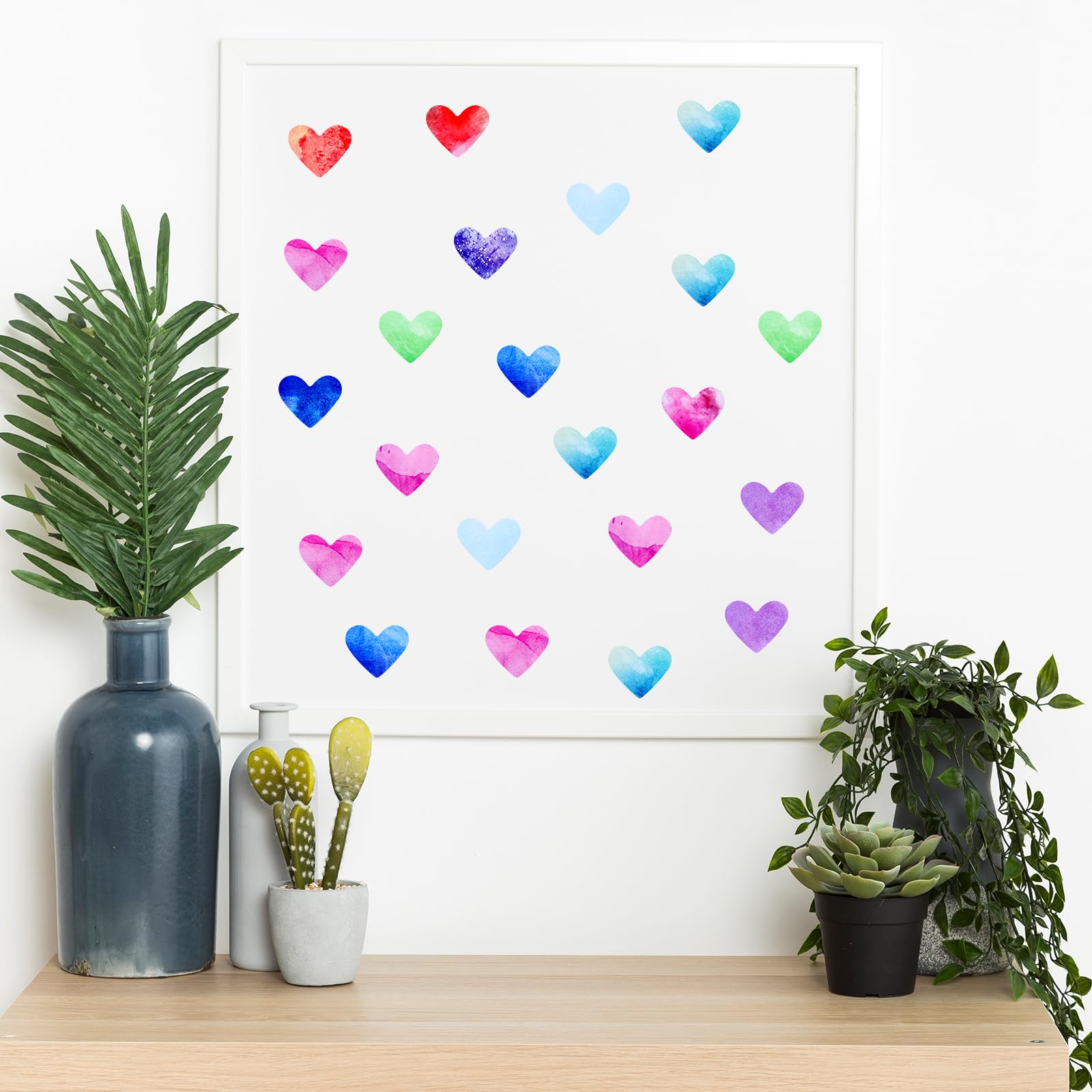 FdcZeyxior removable heart wall art suitable for bedrooms, bathrooms, and temporary decorations.