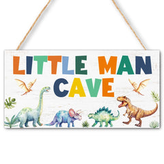 FDLLUS dinosaur sign 12x6 mounted on wall adds playful playroom charm.
