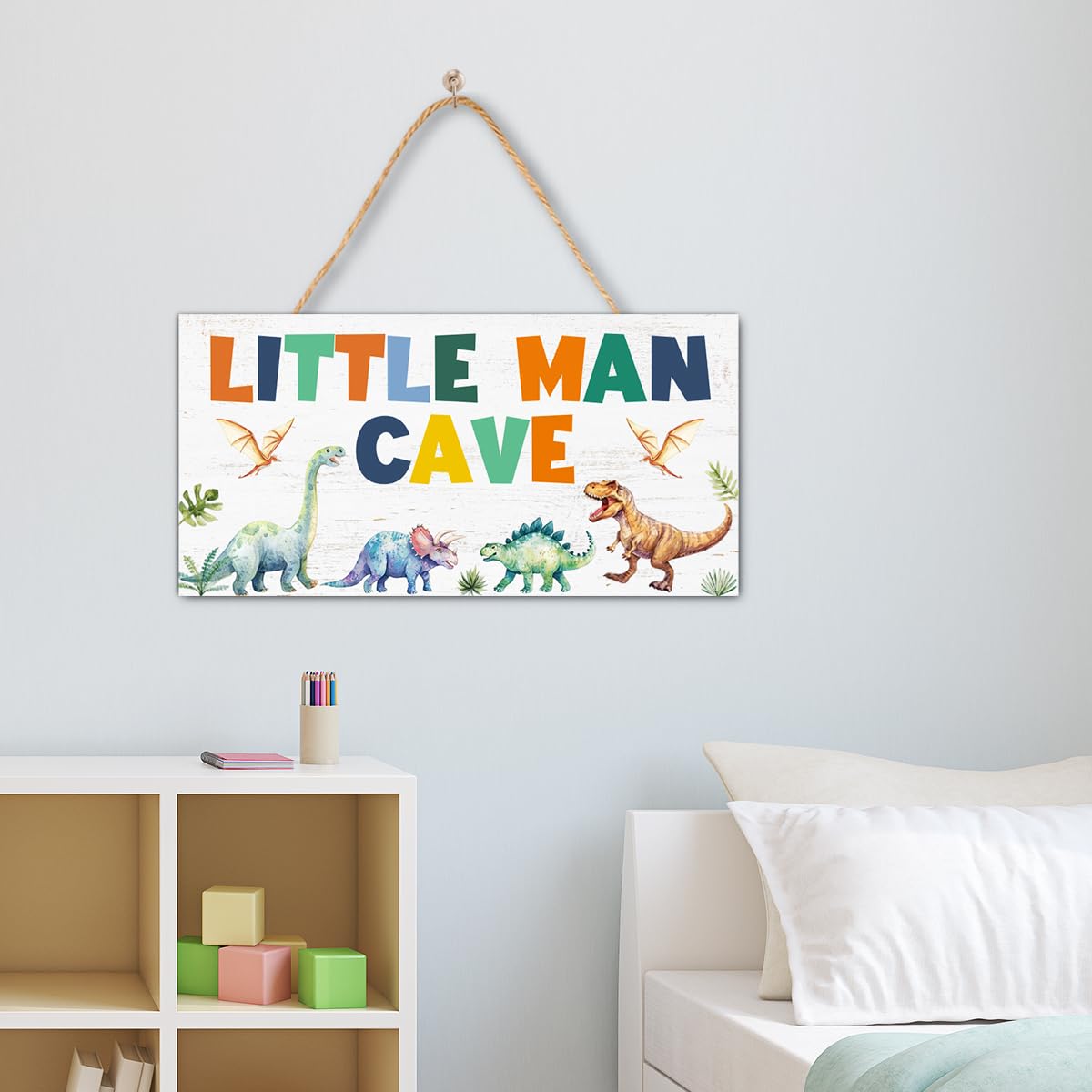 FDLLUS sign featuring vivid colors resists fading in playroom lighting.
