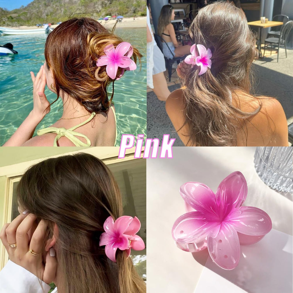 FDSQHSA yellow clip styled for tropical outfits and parties.