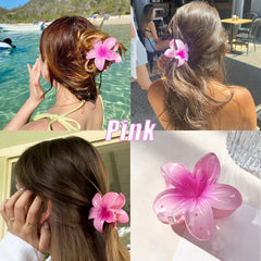 FDSQHSA yellow clip styled for tropical outfits and parties.