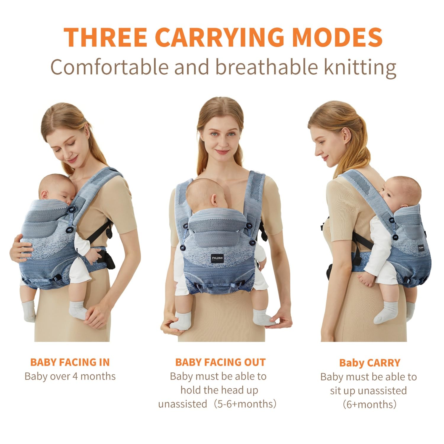 Fe Li Hua carrier lumbar support image emphasizing comfort during long wear sessions