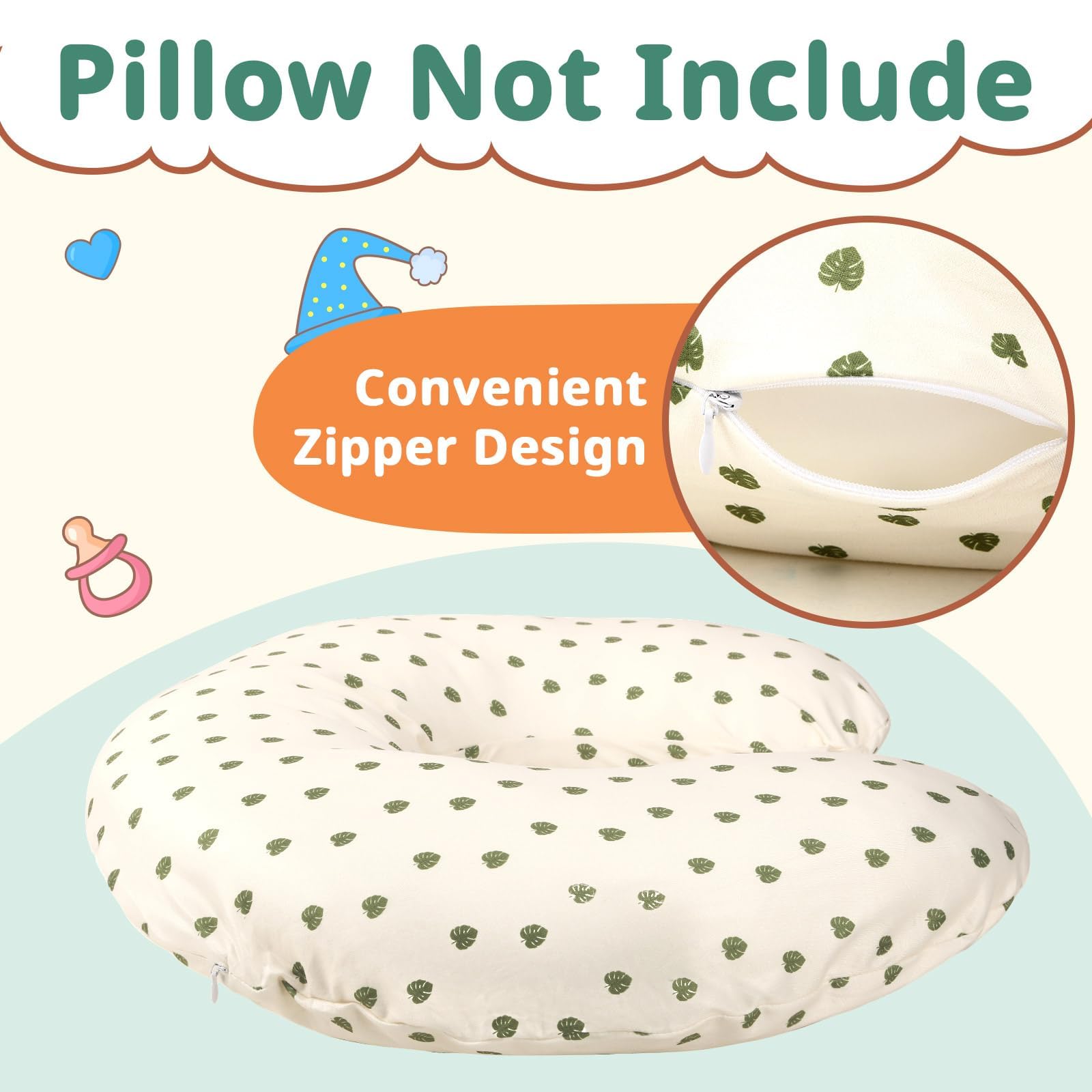 FEBSNOW breathable soft cotton offers gentle skin contact for feeding sessions.