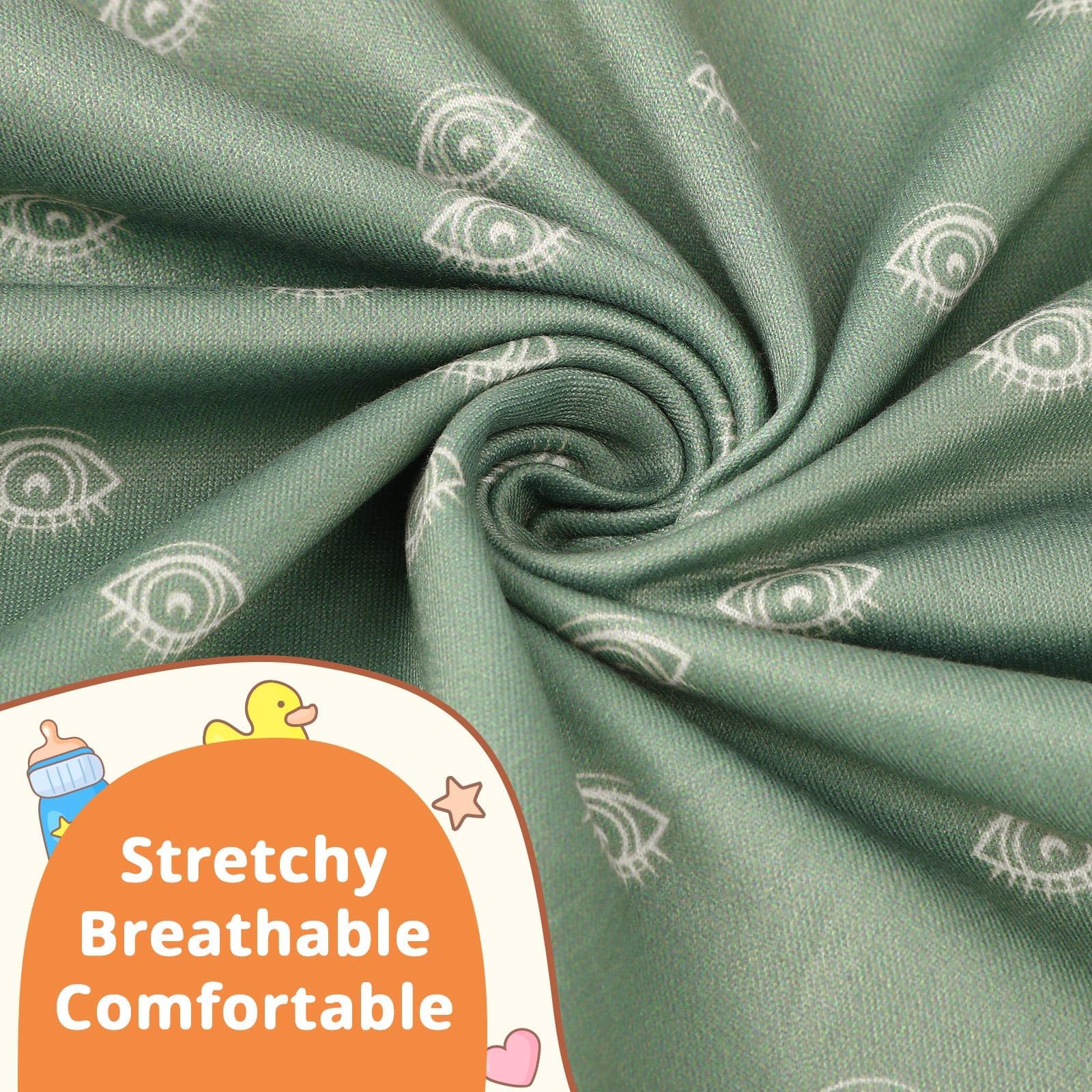 FEBSNOW hidden zipper design allows easy removal without disturbing baby.