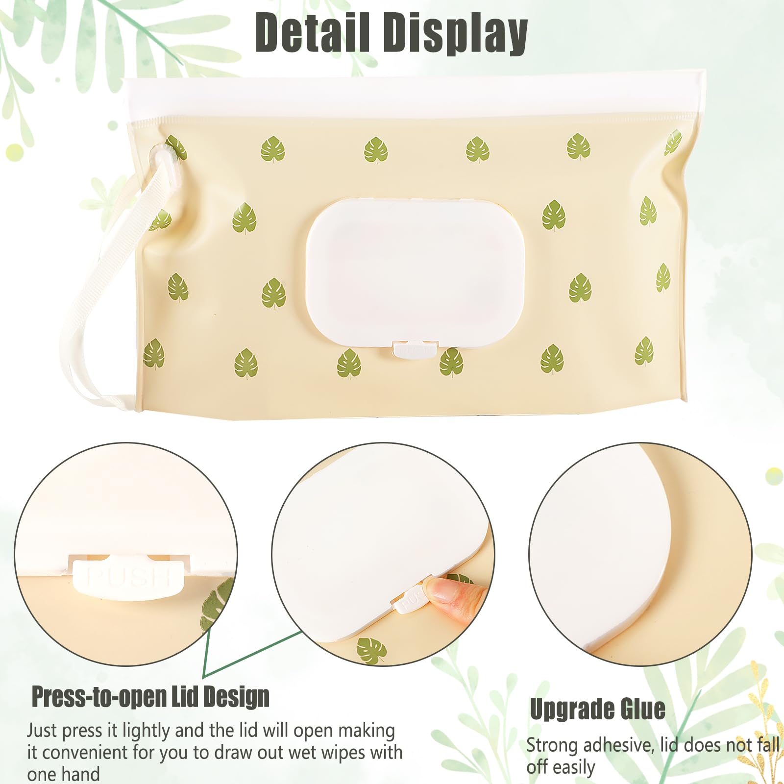 FEBSNOW nylon-loop portable design keeps wipes handy on the go
