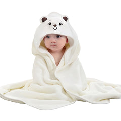 Febvao baby hooded towel hood close-up highlights cozy warmth and quick-drying bath time.