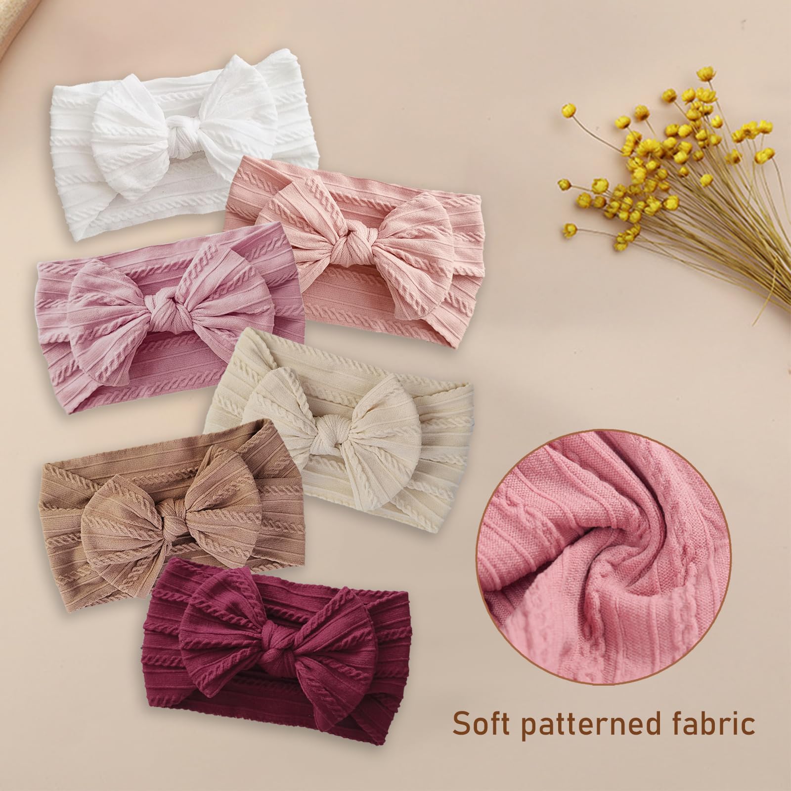 Fecawd colorful nylon headbands complement outfits for everyday and special occasions.