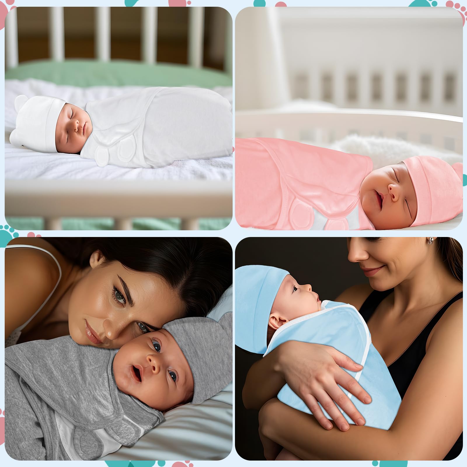 Fecawd swaddle easy-3-steps makes wrapping quick and confident.