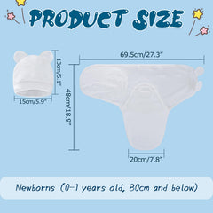 Fecawd swaddle wrap closeup velcro shows secure, easy-to-use fit for better sleep.