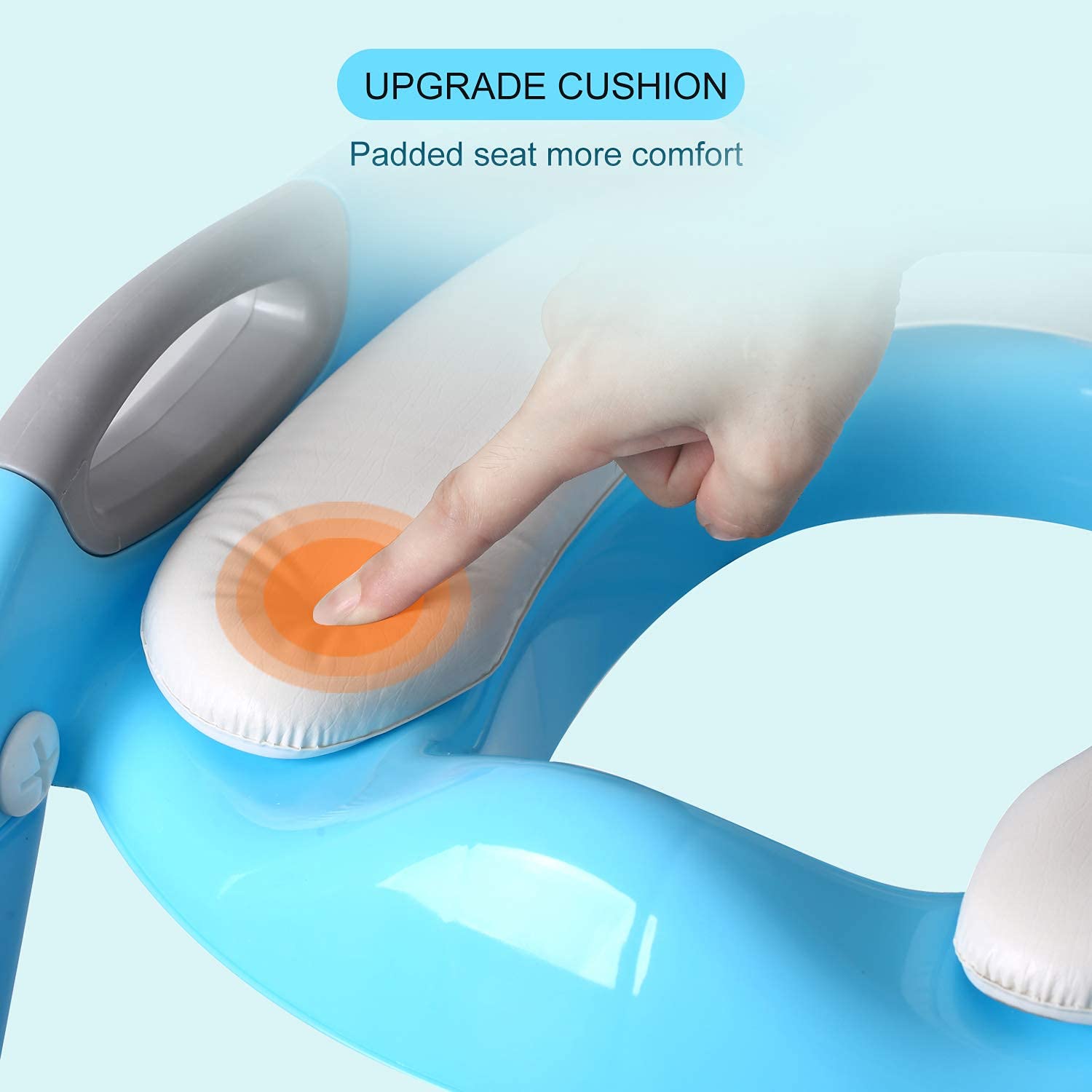 Fedicelly potty seat splash guard is removable for easy cleaning