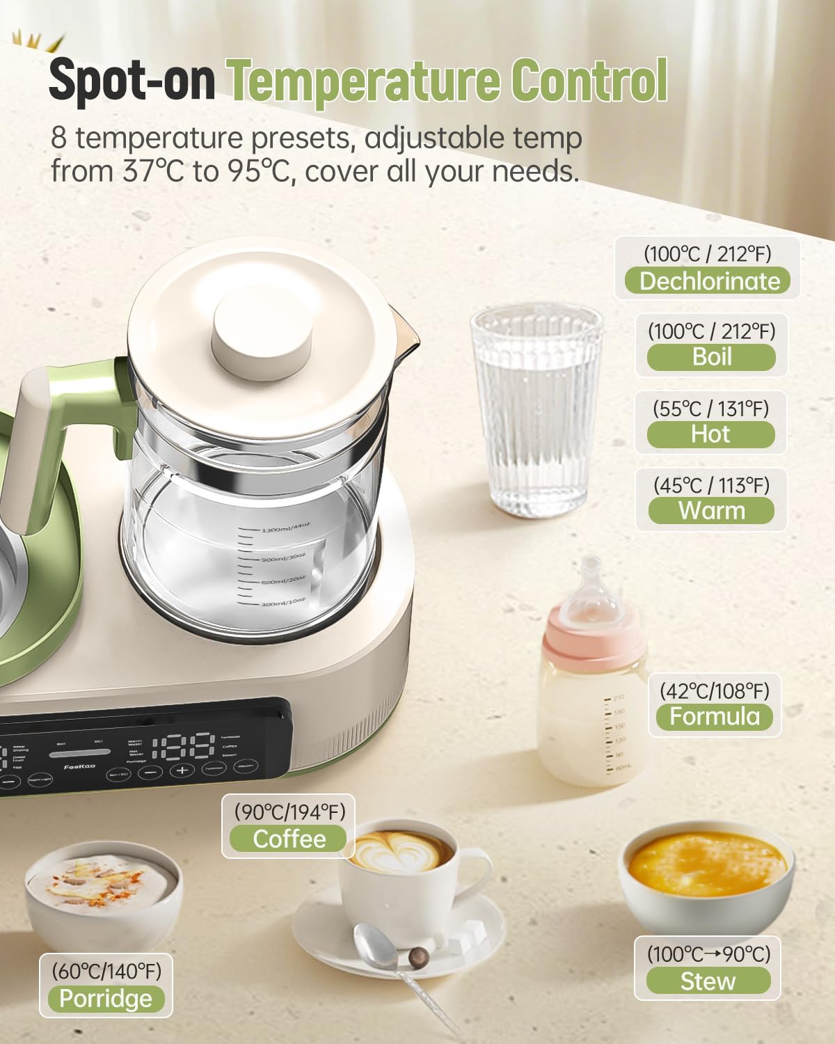 Feekaa gentle night light aids midnight feedings