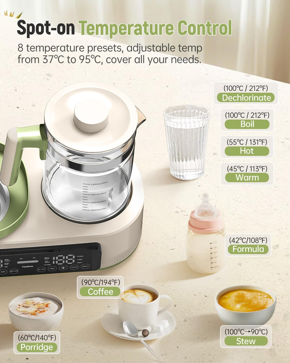 Feekaa gentle night light aids midnight feedings