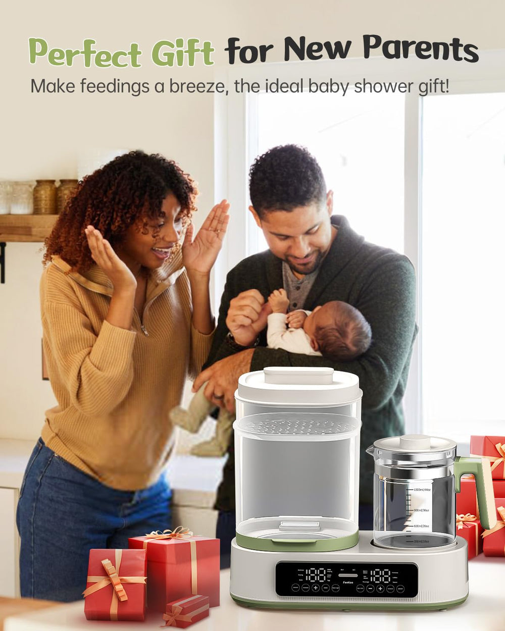 Feekaa sterilizer-dryer handles four bottles at once