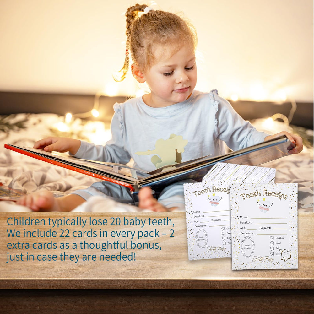 Feel Good Waves tooth fairy kit unboxing shows complete keepsake set.