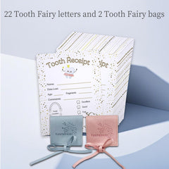 Feel Good Waves microfiber pouches pink and blue store teeth safely.