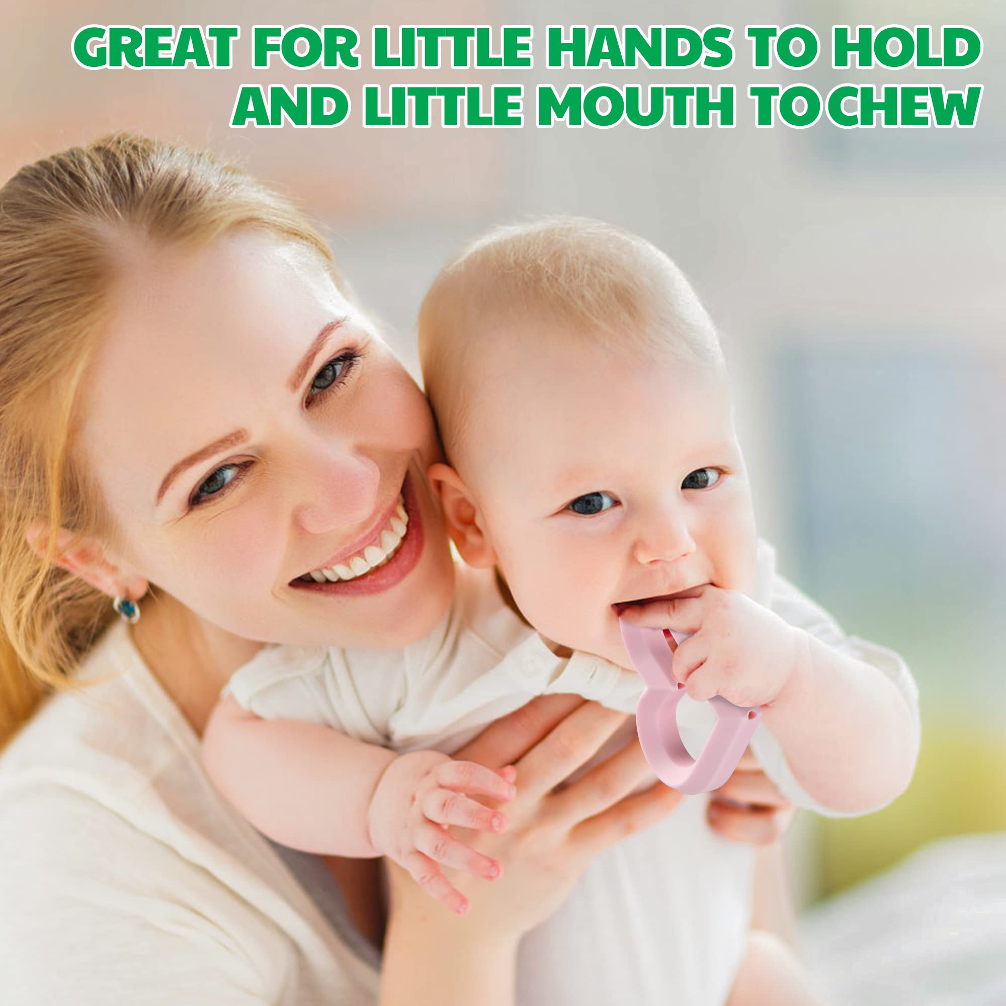 FEISCS teether shown cooling in fridge for gum comfort
