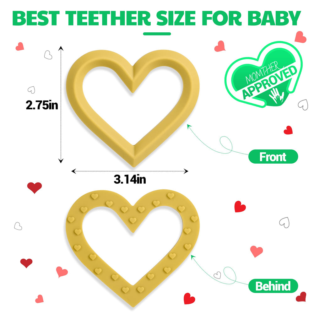 FEISCS dishwasher-safe silicone teether for easy cleaning