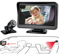 FEISIKE 360° rotating view keeps baby in frame from any seat