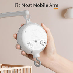 FEISIKE crib mobile motor volume-dial enables precise sound levels for nap or play