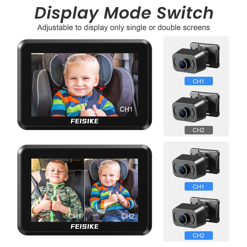 FEISIKE easy-install with Velcro straps keeps the setup stable during driving.