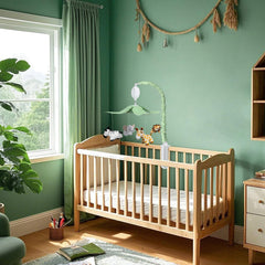 FEISIKE Jungle Safari Mobile zebra provides soothing bedtime ambiance with gentle music.
