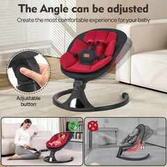 Feitiong baby swing Bluetooth music lets lullabies create a relaxing settle-down.