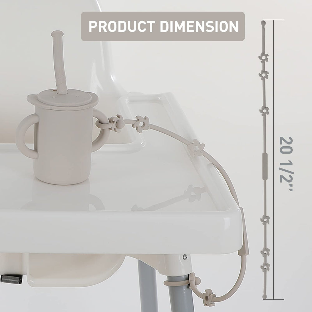 Felicificer food-grade silicone clips fit most cups and bottles.