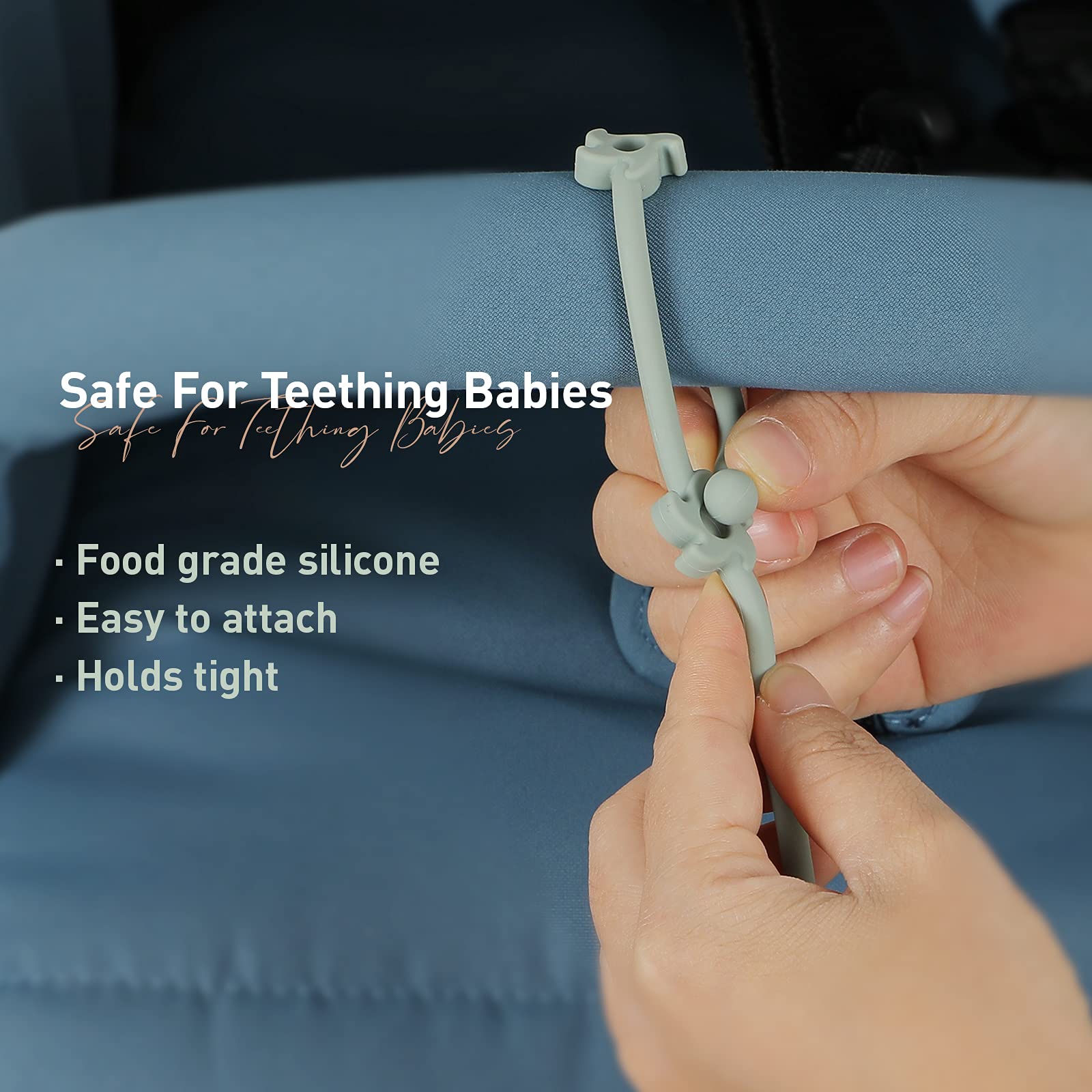 Felicificer stretchable cup strap eases on-the-go access to cups.